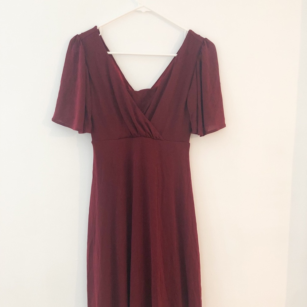 Tiffany rose maternity gown in maroon
